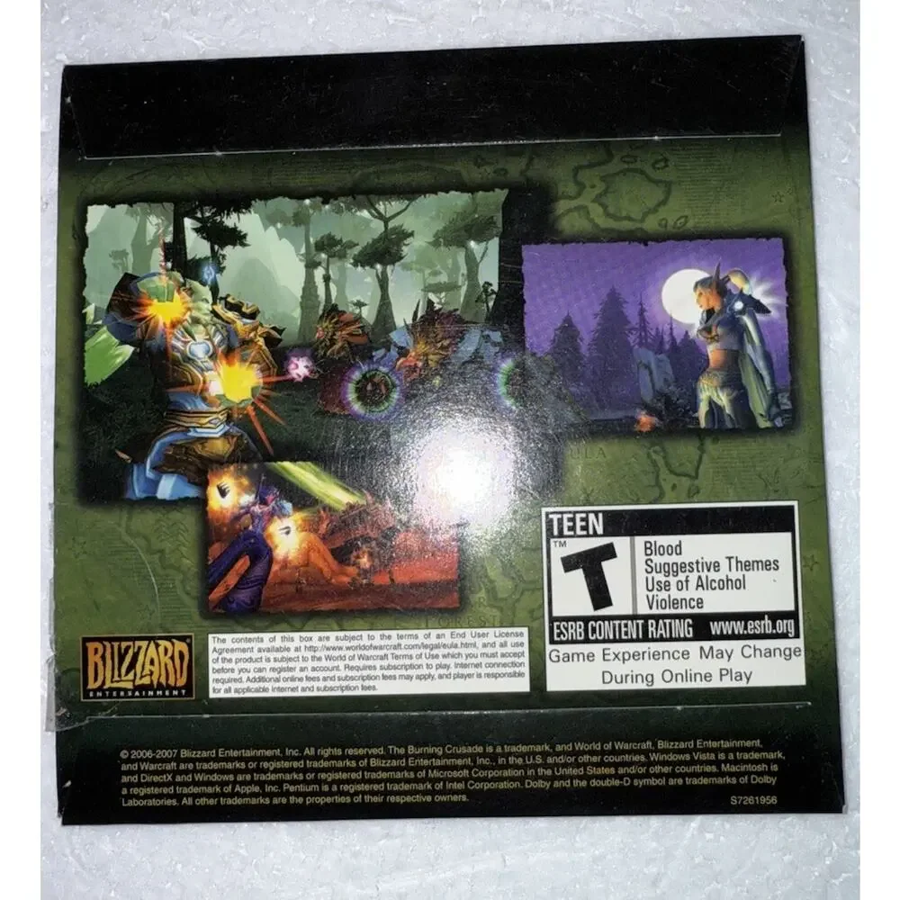 World of Warcraft Game With 2 Expansions Sets Lich King And Burning Crusades